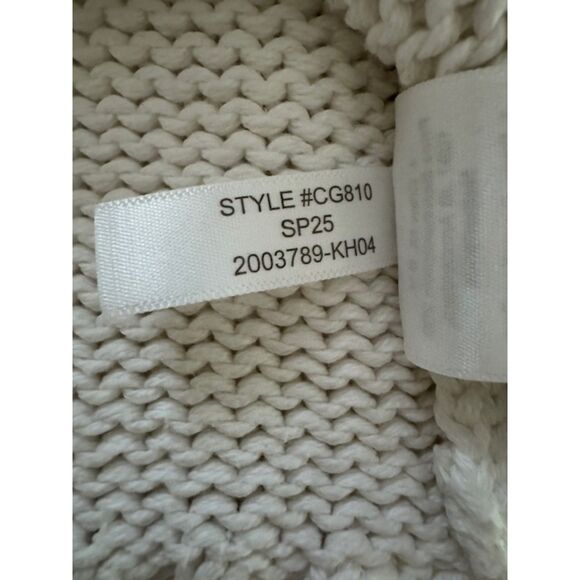 J.Crew Heritage cotton relaxed cardigan, Ivory, Size S - Picture 5 of 8